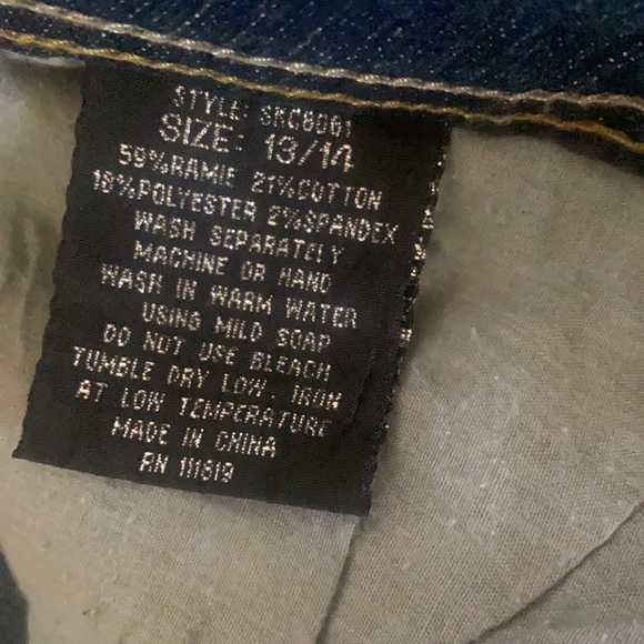 NWOT Y2K vintage Tier denim flare skirt size 13/14 - Picture 3 of 7